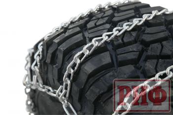 9 559 р. Цепи противоскольжения РИФ Грузовик "лесенка" 25 мм, 24570R19,5 (к-т 2 шт.) РИФ rif18-0-0002228  с доставкой в г. Майкоп. Увеличить фотографию 1
