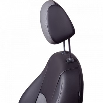 9 449 р. Комплект чехлов для сидений (РЗС 60/40, 3Г Илана+Орегон) ТУРИН Lord Autofashion  Chery Tiggo 4 (2017-2020) дорестайлинг (черный, вставка серая, строчка серая)  с доставкой в г. Майкоп. Увеличить фотографию 2