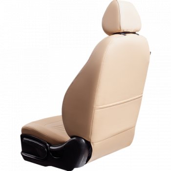 7 299 р. Комплект чехлов сидений Lord Auto(Экокожа)  Chevrolet Aveo ( T200,  T250) (2002-2011) хэтчбек 5 дв, седан, седан рестайлинг, хэтчбек 5 дв рестайлинг (Бежевый)  с доставкой в г. Майкоп. Увеличить фотографию 5