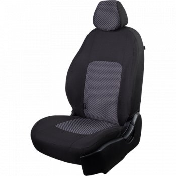 14 599 р. Комплект чехлов сидений (ЖАККАРД)   Chevrolet Aveo ( T200,  T250) (2002-2011) хэтчбек 5 дв, седан, седан рестайлинг, хэтчбек 5 дв рестайлинг (Черный+белый)  с доставкой в г. Майкоп. Увеличить фотографию 2