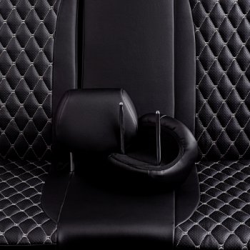 10 299 р. Комплект чехлов для сидений (РЗСиС 60/40 Орегон) БАЙРОН Lord Autofashion  Chevrolet Niva  2123 (2002-2020) дорестайлинг, рестайлинг (черный, вставка черная, строчка темно-серая)  с доставкой в г. Майкоп. Увеличить фотографию 7