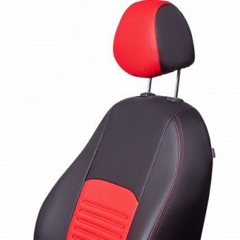 9 449 р. Комплект чехлов для сидений, (РЗСиС 60/40 Илана+Орегон) ТУРИН Lord Autofashion  Chevrolet Niva  2123 (2002-2020) дорестайлинг, рестайлинг (черный, вставка красная, строчка красная)  с доставкой в г. Майкоп. Увеличить фотографию 5