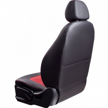9 449 р. Комплект чехлов для сидений, (РЗСиС 60/40 Илана+Орегон) ТУРИН Lord Autofashion  Chevrolet Niva  2123 (2002-2020) дорестайлинг, рестайлинг (черный, вставка красная, строчка красная)  с доставкой в г. Майкоп. Увеличить фотографию 8