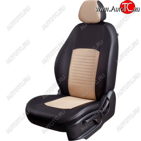 9 449 р. Комплект чехлов для сидений (РЗСиС 60/40 2Г Илана+Орегон) ТУРИН Lord Autofashion  Chevrolet Niva  2123 (2009-2020) рестайлинг (черный, вставка бежевая, строчка бежевая)  с доставкой в г. Майкоп