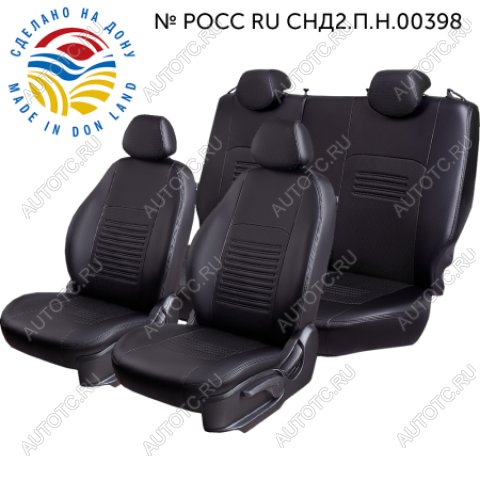 4 999 р. Чехлы сидений (ЦЗС+подлок., 2П слитные, Илана/Орегон) ТУРИН Lord Autofashion Daewoo Espero (1990-1999) (Черный)  с доставкой в г. Майкоп