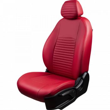 Комплект чехлов для сидений (РЗС 40/60 3Г Илана+Орегон) ТУРИН-3 Lord Autofashion Hyundai Getz  TB (2005-2011) хэтчбэк 3 дв. рестайлинг, хэтчбэк 5 дв. рестайлинг (красный, вставка красная, строчка красная)