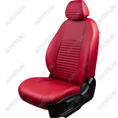 5 349 р. Комплект чехлов для сидений (РЗС 40/60 3Г Илана+Орегон) ТУРИН-3 Lord Autofashion  Hyundai Getz  TB (2005-2011) хэтчбэк 3 дв. рестайлинг, хэтчбэк 5 дв. рестайлинг (красный, вставка красная, строчка красная)  с доставкой в г. Майкоп