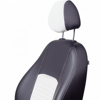 5 999 р. Комплект чехлов для сидений (ЦЗС 2Г Илана+Орегон) ТУРИН СТ Lord Autofashion  Hyundai Solaris  RBr (2010-2017) седан дорестайлинг, седан рестайлинг (черный, вставка белая, строчка белая)  с доставкой в г. Майкоп. Увеличить фотографию 5