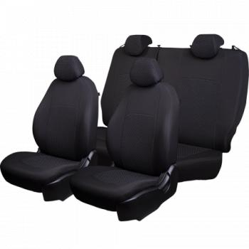 5 799 р. Комплект чехлов для сидений (РЗС 40/60 2Г жаккард) Турин Lord Autofashion KIA Cerato 2 TD седан (2008-2013) (черный, вставка серая Спинг-88, строчка черная)  с доставкой в г. Майкоп. Увеличить фотографию 7