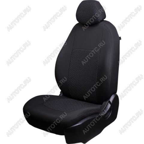 5 799 р. Комплект чехлов для сидений (РЗС 40/60 2Г жаккард) Турин Lord Autofashion KIA Cerato 2 TD седан (2008-2013) (черный, вставка серая Спинг-88, строчка черная)  с доставкой в г. Майкоп