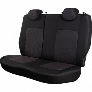 2 499 р. Комплект чехлов для сидений (РЗС 60/40 2Г жаккард) СТАНДАРТ Lord Autofashion  KIA Rio  3 QB (2011-2017) дорестайлинг седан, рестайлинг седан (черный, вставка Сеул красный, строчка черная)  с доставкой в г. Майкоп. Увеличить фотографию 10