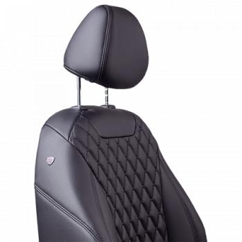 11 899 р. Комплект чехлов для сидений (ЦЗС Орегон) БАЙРОН ст БАЙРОН Lord Autofashion  Лада 2106 (1975-2005) (черный, вставка черная, строчка черная)  с доставкой в г. Майкоп. Увеличить фотографию 6