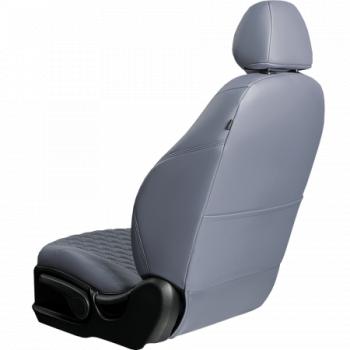 12 749 р. Комплект чехлов для сидений (ЦЗС 2П Орегон) БАЙРОН ст БАЙРОН Lord Autofashion  Лада 2108 - 2115 (серый, вставка серая, строчка темно-серая)  с доставкой в г. Майкоп. Увеличить фотографию 4