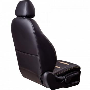 6 999 р. Комплект чехлов для сидений (РЗС 60/40+подлок. 3Г Орегон) ТУРИН-2 Lord Autofashion  Nissan Qashqai  2 (2013-2022) J11 дорестайлинг, J11 рестайлинг (черный, вставка черная+бежевая, строчка бежевая)  с доставкой в г. Майкоп. Увеличить фотографию 7