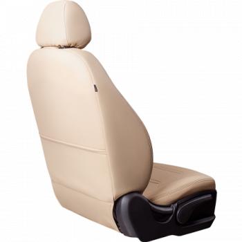 6 999 р. Комплект чехлов для сидений (РЗС 60/40+подлок. 3Г Орегон) ТУРИН-2 Lord Autofashion  Nissan Tiida  1 седан (2007-2014) C11 дорестайлинг, C11 рестайлинг (бежевый, вставка бежевая, строчка бежевая)  с доставкой в г. Майкоп. Увеличить фотографию 7