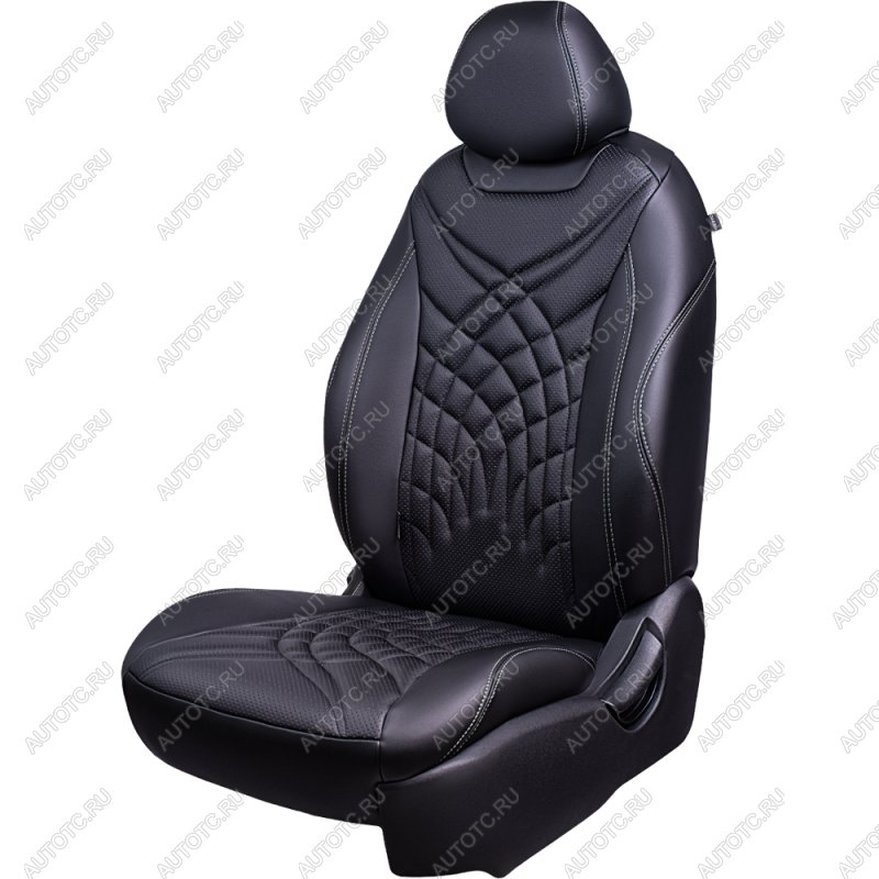 16 799 р. Комплект чехлов для сидений (к.Drive РЗС 60/40 3Г Орегон) БАЙРОН ст ЖУК Lord Autofashion  Renault Duster  HM (2021-2024) рестайлинг (черный, вставка черная, строчка темно-серая)  с доставкой в г. Майкоп