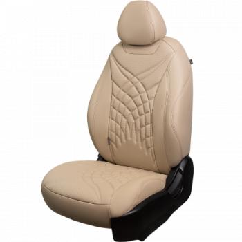 Комплект чехлов для сидений (РЗСиС 40/60 2П Орегон) БАЙРОН ст ЖУК Lord Autofashion Skoda Octavia Tour A4 1U5 универсал дорестайлинг (1996-2000) (бежевый, вставка бежевая, строчка бежевая)