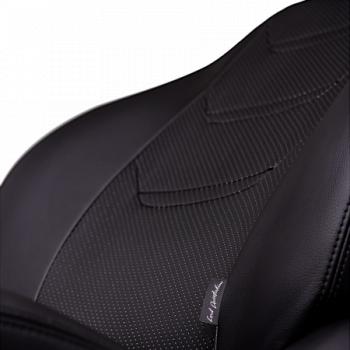 6 999 р. Комплект чехлов для сидений (РЗС 40/60+подлок. 3Г Орегон) ТУРИН-2 Lord Autofashion  Skoda Rapid ( NH3,  NH1) (2012-2020), Volkswagen Polo  Mk6 (2020-2022) (черный, вставка черная, строчка черная)  с доставкой в г. Майкоп. Увеличить фотографию 6