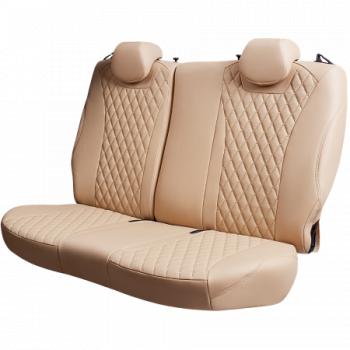 10 299 р. Комплект чехлов для сидений (Орегон) БАЙРОН ст БАЙРОН Lord Autofashion  Subaru Forester  SJ (2012-2019) дорестайлинг, рестайлинг (бежевый, вставка бежевая, строчка бежевая)  с доставкой в г. Майкоп. Увеличить фотографию 7