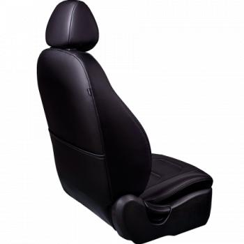 6 249 р. Комплект чехлов для сидений (ЦЗС 2П+1Г Орегон) ТУРИН-2 Lord Autofashion  Volkswagen Polo  5 (2009-2020) седан дорестайлинг, седан рестайлинг (черный, вставка черная, строчка черная)  с доставкой в г. Майкоп. Увеличить фотографию 7