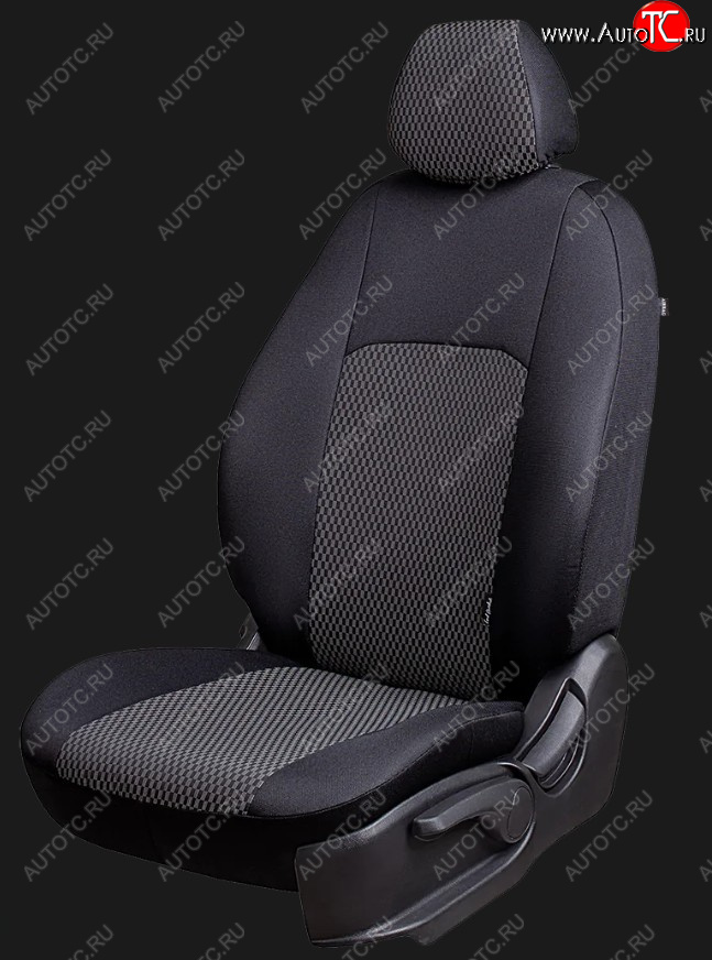 7 649 р. Чехлы сидений (7 мест, со столами, 2й ряд без подгол., жаккард) Lord Autofashion ДУБЛИН  ГАЗ ГАЗель Next  A21,A22, С41, С42, Фермер (2014-2025)  шасси со сдвоенной  (черный/прямоугольник черный)  с доставкой в г. Майкоп