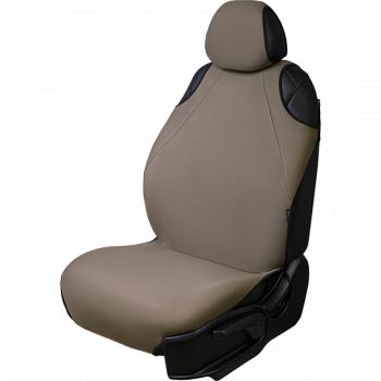 1 399 р. Универсальные чехлы сидений (майка 2 места Трикотаж) Lord Autofashion Lifan 720 (2013-2025) (бежевый)  с доставкой в г. Майкоп. Увеличить фотографию 2