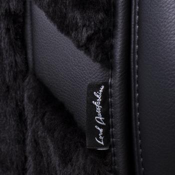 16 777 215 р. Накидка на сиденье (1 место Р. 77 натур. мех) Меховая Lord Autofashion   (шоколад 12 мм, строчка черная)  с доставкой в г. Майкоп. Увеличить фотографию 9