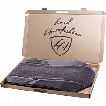 16 777 215 р. Накидка на сиденье (1 место Р. 219 натур. мех) Меховая Lord Autofashion   (графит сталь , строчка серый)  с доставкой в г. Майкоп. Увеличить фотографию 7