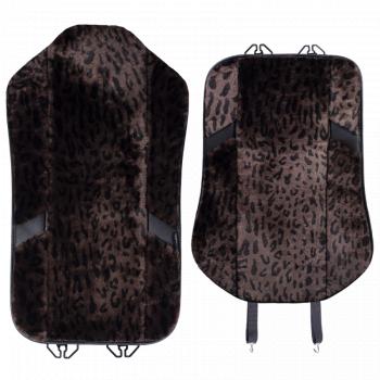 10 199 р. Накидка на сиденье (1 место Р. 7519 натур. мех) Меховая Lord Autofashion   (орех-леопард, строчка черная)  с доставкой в г. Майкоп. Увеличить фотографию 6