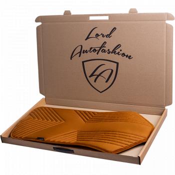 2 599 р. Накидка на сиденье (1 место Афины) ЛЮКС ст ВАН ВЭЙ Lord Autofashion   (бронза, строчка светло-коричневая)  с доставкой в г. Майкоп. Увеличить фотографию 5