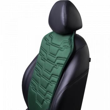 2 599 р. Накидка на сиденье (1 место Афины) ЛЮКС ст ФОРТ Lord Autofashion   (зеленый, строчка темно-зеленая)  с доставкой в г. Майкоп. Увеличить фотографию 5