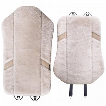 16 777 215 р. Накидка на сиденье (1 место Р 2915 Мутон/ Орегон) МУТОН Lord Autofashion   (сливки, вставка бежевая, строчка белая)  с доставкой в г. Майкоп. Увеличить фотографию 3