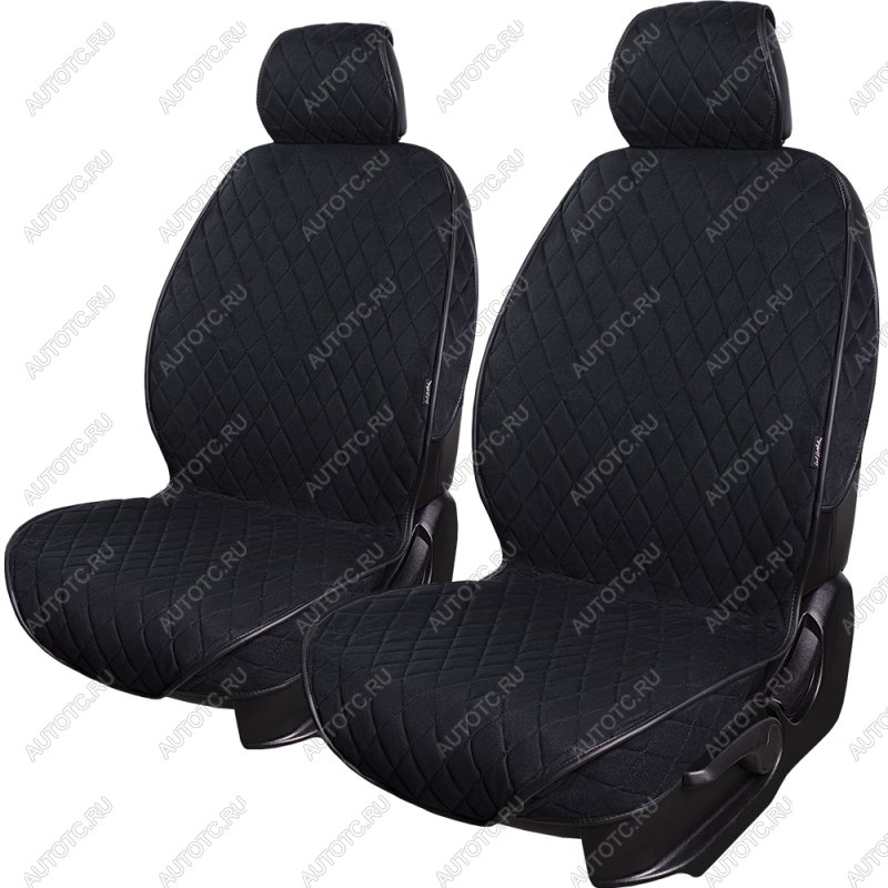 2 299 р. Накидка на сиденье (2 места Софа) ФЕНИКС ст РОМБ Lord Autofashion   (черный, строчка черная)  с доставкой в г. Майкоп
