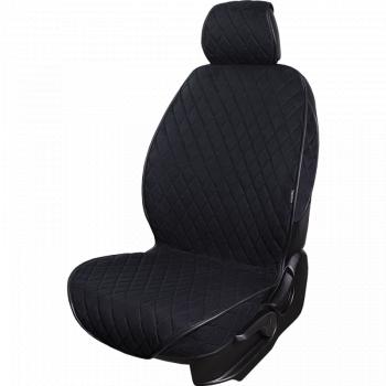2 299 р. Накидка на сиденье (2 места Софа) ФЕНИКС ст РОМБ Lord Autofashion   (черный, строчка черная)  с доставкой в г. Майкоп. Увеличить фотографию 3