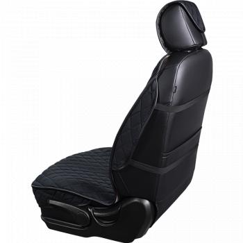 2 299 р. Накидка на сиденье (2 места Софа) ФЕНИКС ст РОМБ Lord Autofashion   (черный, строчка черная)  с доставкой в г. Майкоп. Увеличить фотографию 5