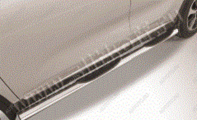 17 699 р. Защита порогов d76 с проступями Slitkoff  Chery Tiggo T11 (2005-2013) дорестайлинг (нержавейка полированная)  с доставкой в г. Майкоп