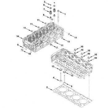 199 р. Болт ГБЦ ISF 3.8 4940194 CUMMINS 0313  с доставкой в г. Майкоп. Увеличить фотографию 2