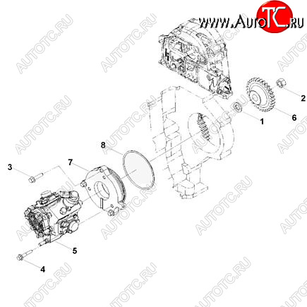 54 999 р. Топливный насос высокого давления (ТНВД) Bosch ISF 2.8 0445020119 CUMMINS 0404  с доставкой в г. Майкоп