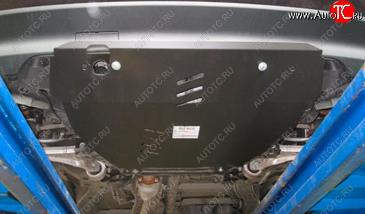 5 199 р. Защита картера двигателя и КПП Alfeco Honda Pilot YF4 рестайлинг (2011-2015) (Сталь 2 мм)  с доставкой в г. Майкоп