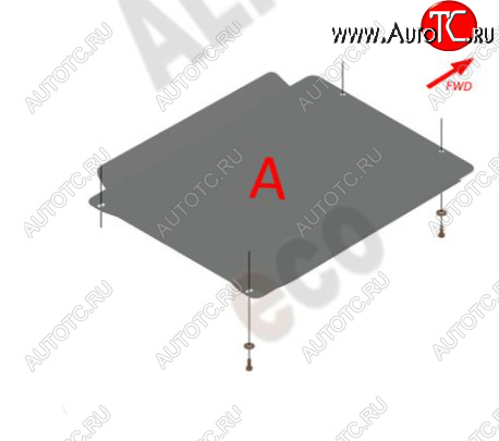 3 069 р. Защита КПП (V-3,5) Alfeco Hyundai Terracan HP дорестайлинг (2001-2004) (Сталь 2 мм)  с доставкой в г. Майкоп