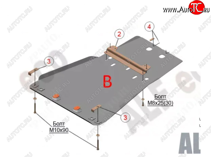 5 399 р. Защита картера двигателя и КПП (V-5,7) Alfeco Lexus LX570 J200 дорестайлинг (2007-2012) (Сталь 2 мм) с доставкой в г. Майкоп Увеличить фотографию 1 5 399 р. Защита картера двигателя и КПП (V-5,7) Alfeco Lexus LX570 J200 дорестайлинг (2007-2012) (Сталь 2 мм) с доставкой в г. Майкоп