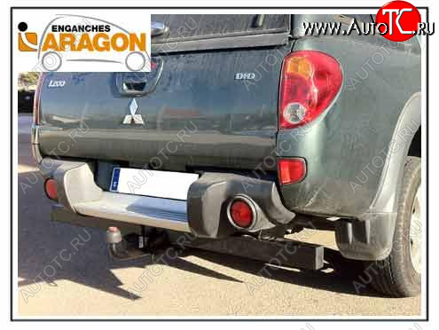 35 649 р. ТСУ для MITSUBISHI L200 с бамп. y barra antiempotramiento 2006-2010, Тип шара: Горизонтальный, условно-съемный (лебединая шея) (A)  Митсубиси Л200 Aragon e4201ba  с доставкой в г. Майкоп