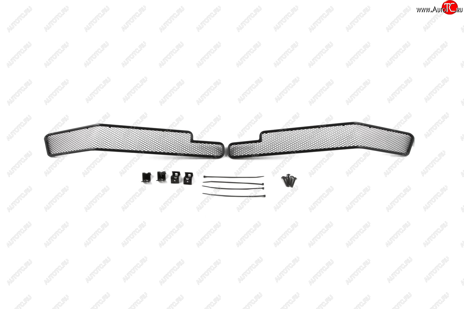1 099 р. Сетка на бампер внешняя для TOYOTA Land Cruiser 200 2015-2021, 2 шт., черн., 10 мм  Тойота Ленд крузер Arbori 01-521615-101  с доставкой в г. Майкоп
