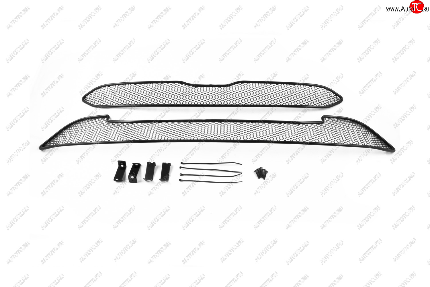 1 339 р. Сетка на бампер внешняя для HONDA CR-V 2.0 2014-2018, 2 шт., черн., 15 мм  Хонда ЦРВ Arbori 01-230515-151  с доставкой в г. Майкоп