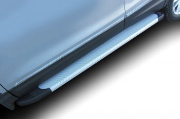22 849 р. Комплект алюминиевых порогов Arbori Optima Silver 1700 для NISSAN Qashqai 2014-2019  Ниссан Кашкай Arbori afzdaalniq02  с доставкой в г. Майкоп. Увеличить фотографию 1