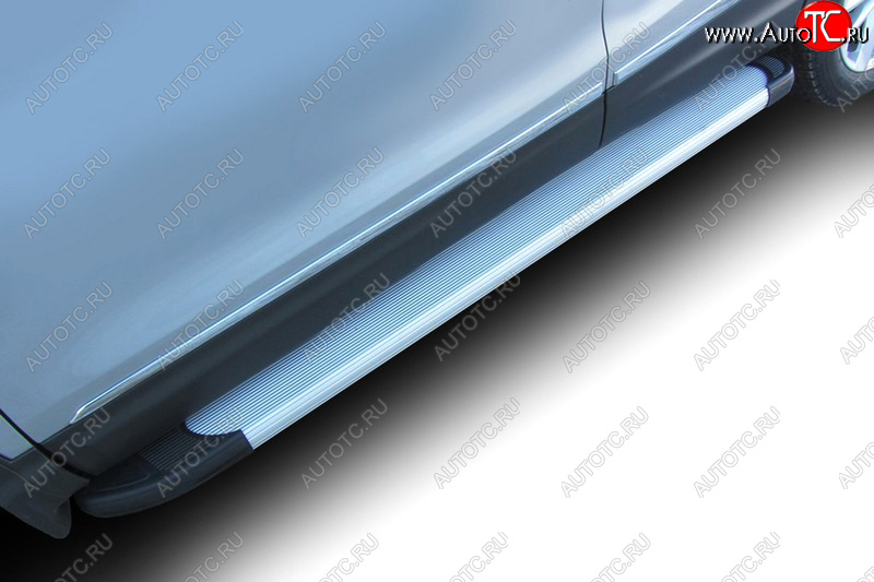 22 849 р. Комплект алюминиевых порогов Arbori Optima Silver 1700 для NISSAN Qashqai 2014-2019  Ниссан Кашкай Arbori afzdaalniq02  с доставкой в г. Майкоп