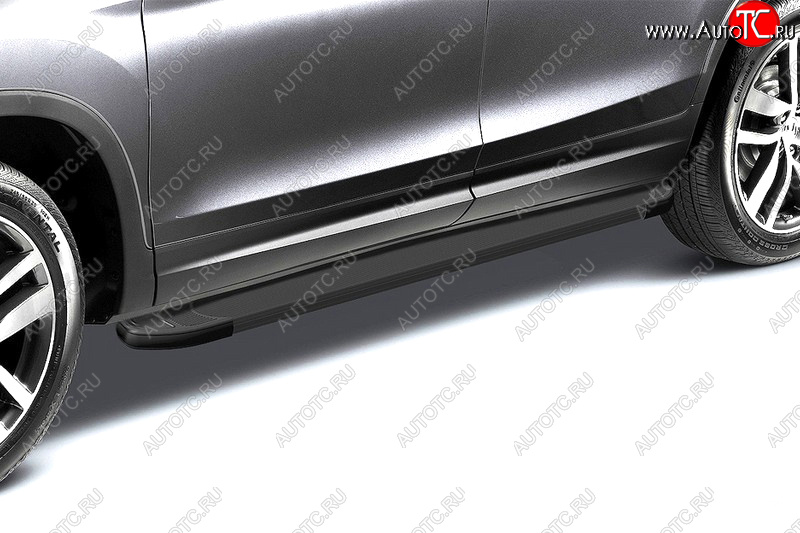19 199 р. Комплект алюминиевых порогов Arbori Optima Black длина 1700мм без крепежа Arbori alobdl1700  с доставкой в г. Майкоп