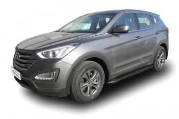 23 999 р. Комплект алюминиевых порогов Arbori Optima Black 1800 для HYUNDAI Santa Fe 2012-2016  Хендай Санта Фе Arbori afzdaalhsft1201  с доставкой в г. Майкоп. Увеличить фотографию 1