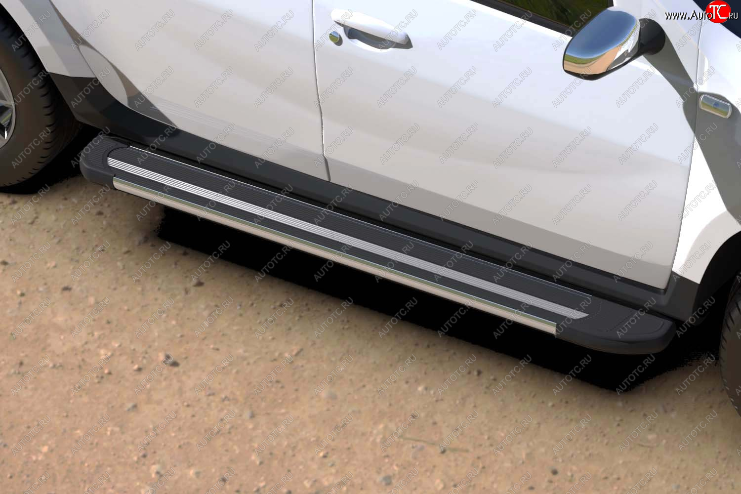 25 999 р. Комплект алюминиевых порогов Arbori Luxe Black 1800 для RENAULT Duster 2015-2021  Рено Дастер Arbori afzdaalrd1503  с доставкой в г. Майкоп