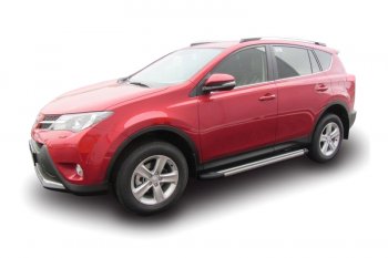 25 999 р. Комплект алюминиевых порогов Arbori Luxe Black 1700 для TOYOTA RAV4 2013-2015  Тойота Рав 4 Arbori afzdaaltr41303  с доставкой в г. Майкоп. Увеличить фотографию 1